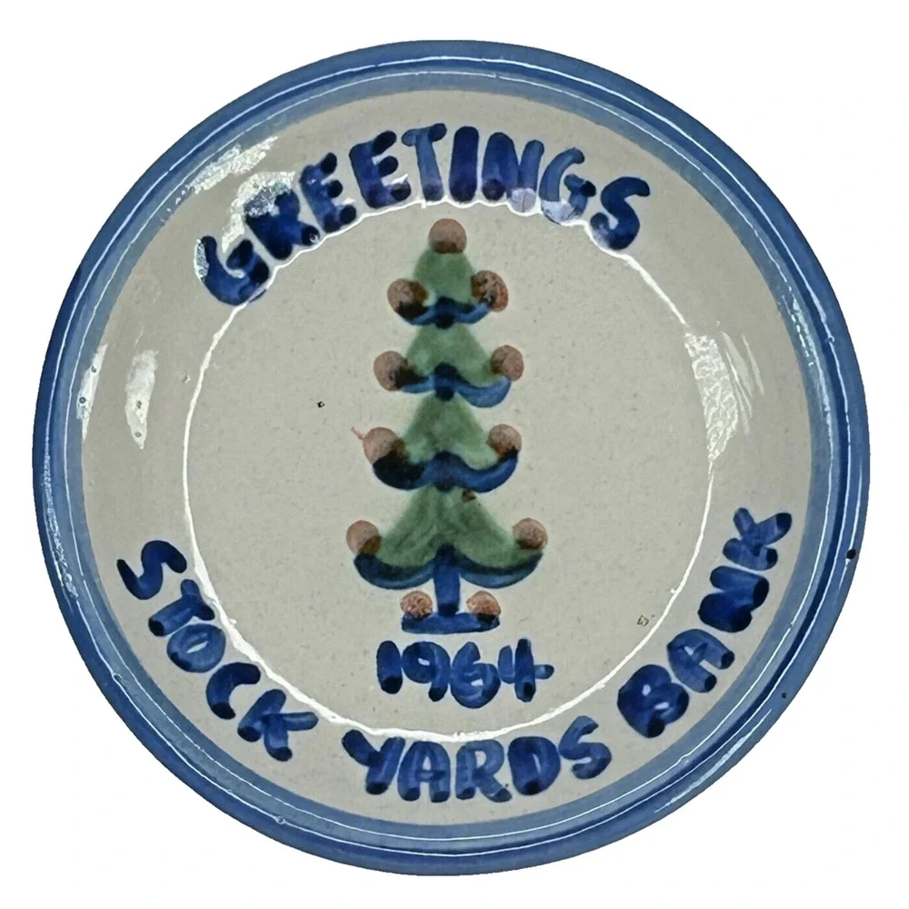 M‎ A Hadley Pottery Greetings 1964 STOCK YARDS BANK 4
